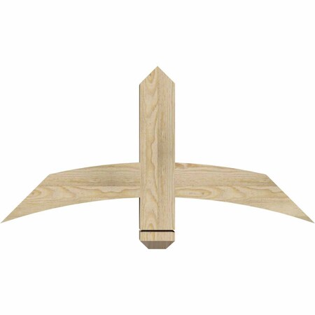 Ekena Millwork Bellingham Rough Sawn Timber Gable Bracket, Douglas Fir, 36"W x 18"H x 4"D x 4"F, 12/12 Pitch GBW036X18X0404BEL00RDF